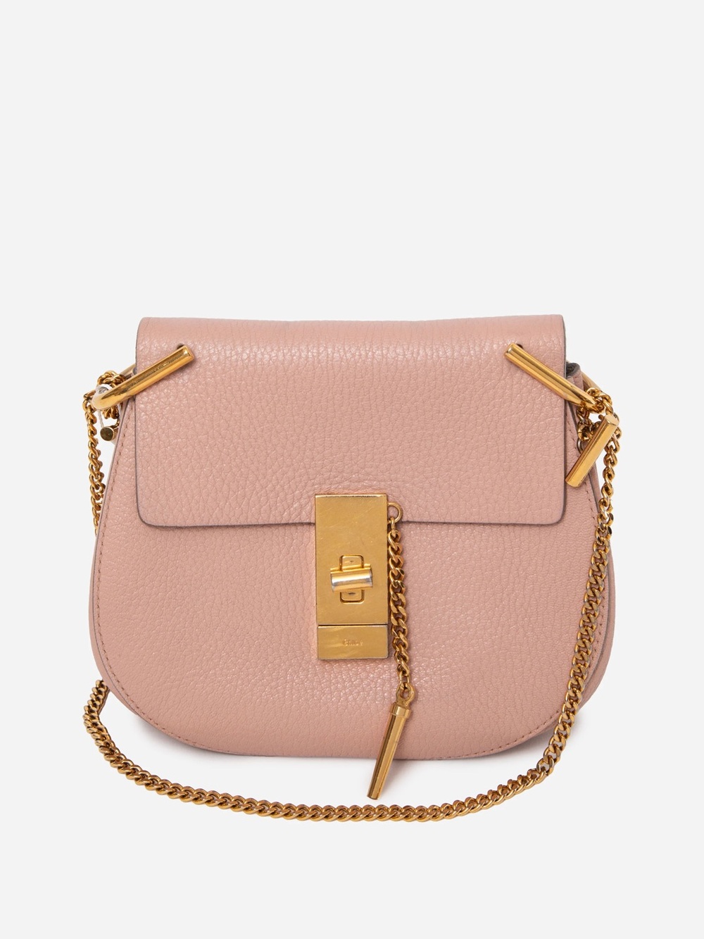 Chloe Leather Drew Crossbody Bag